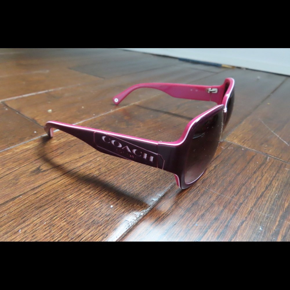 Pink COACH sunglasses